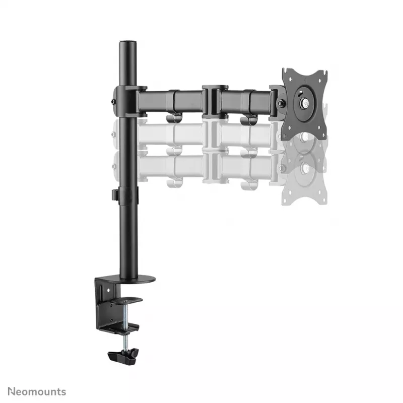 Neomounts NM-D135BLACK Uchwyt do monitora 10-27 cali, zacisk/przelotka, 8 kg, 25,4 cm (10 cali), 68,6 cm (27 cali), 100 x 100 mm, Czarny