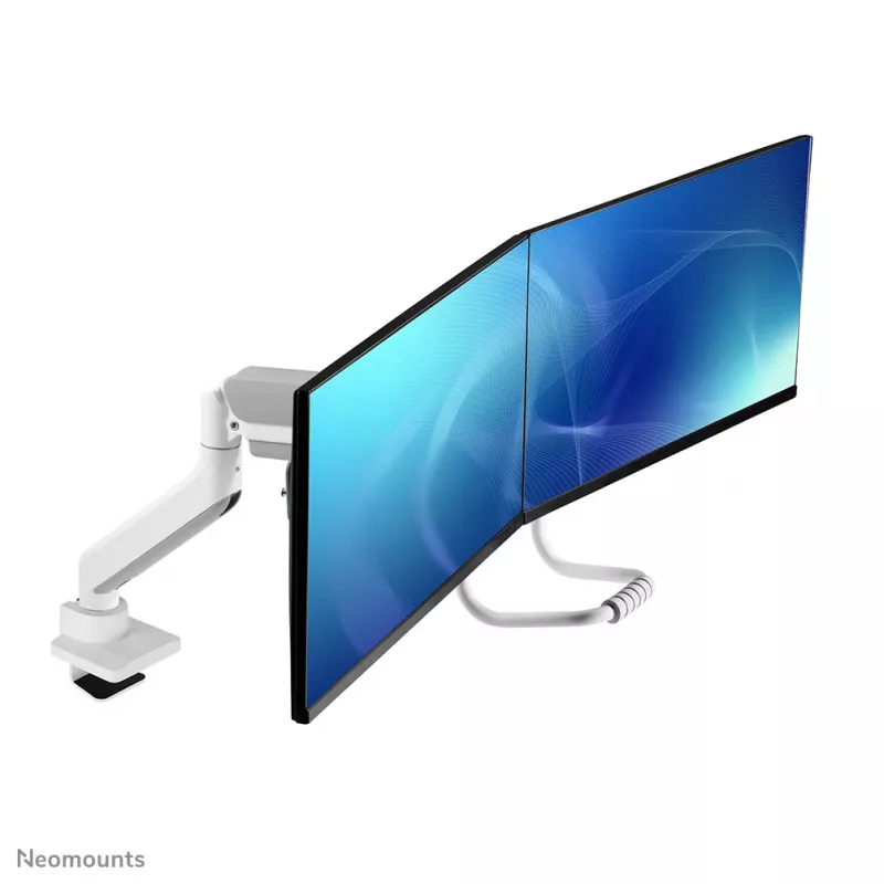 Neomounts DS75-450WH2 Uchwyt do monitora 17-32 cala - sprężyna gazowa - Topfix - ogranicznik 180°