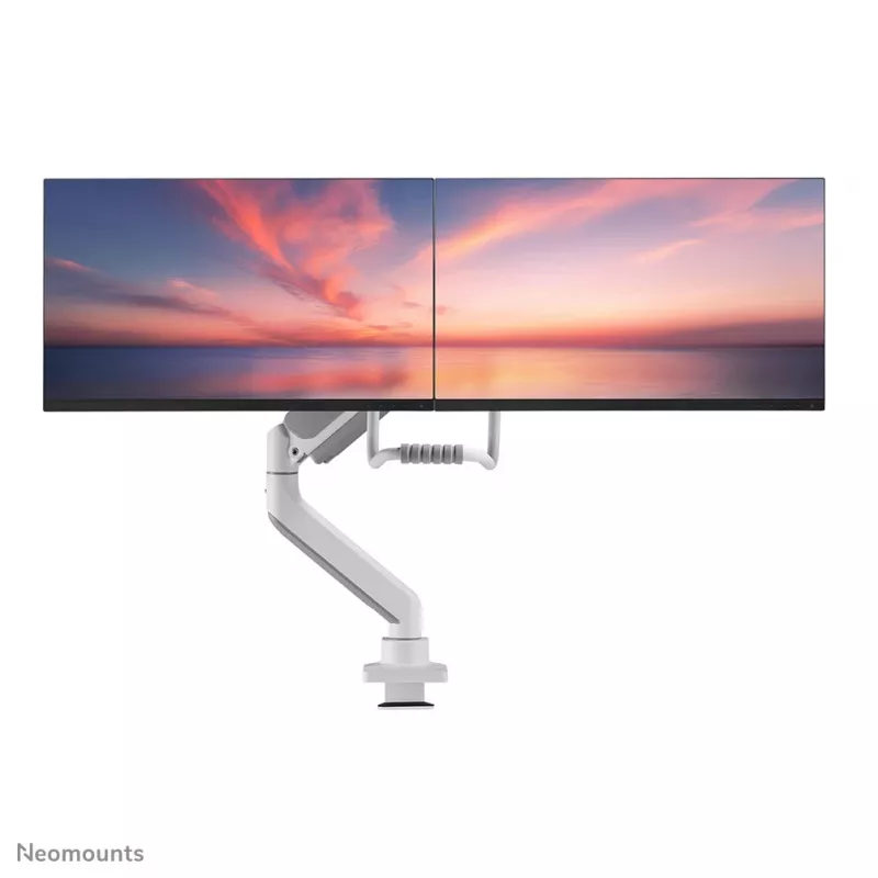 Neomounts DS75-450WH2 Uchwyt do monitora 17-32 cala - sprężyna gazowa - Topfix - ogranicznik 180°