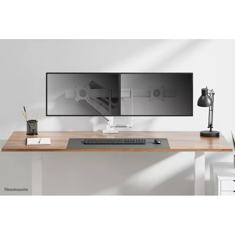 Neomounts DS75-450WH2 Uchwyt do monitora 17-32 cala - sprężyna gazowa - Topfix - ogranicznik 180°
