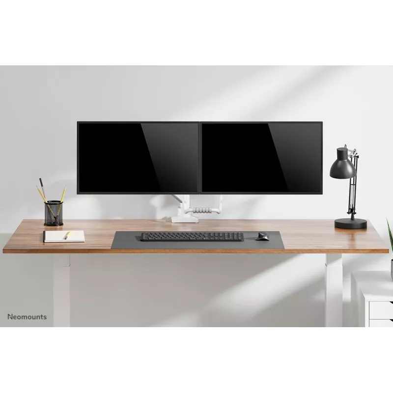 Neomounts DS75-450WH2 Uchwyt do monitora 17-32 cala - sprężyna gazowa - Topfix - ogranicznik 180°