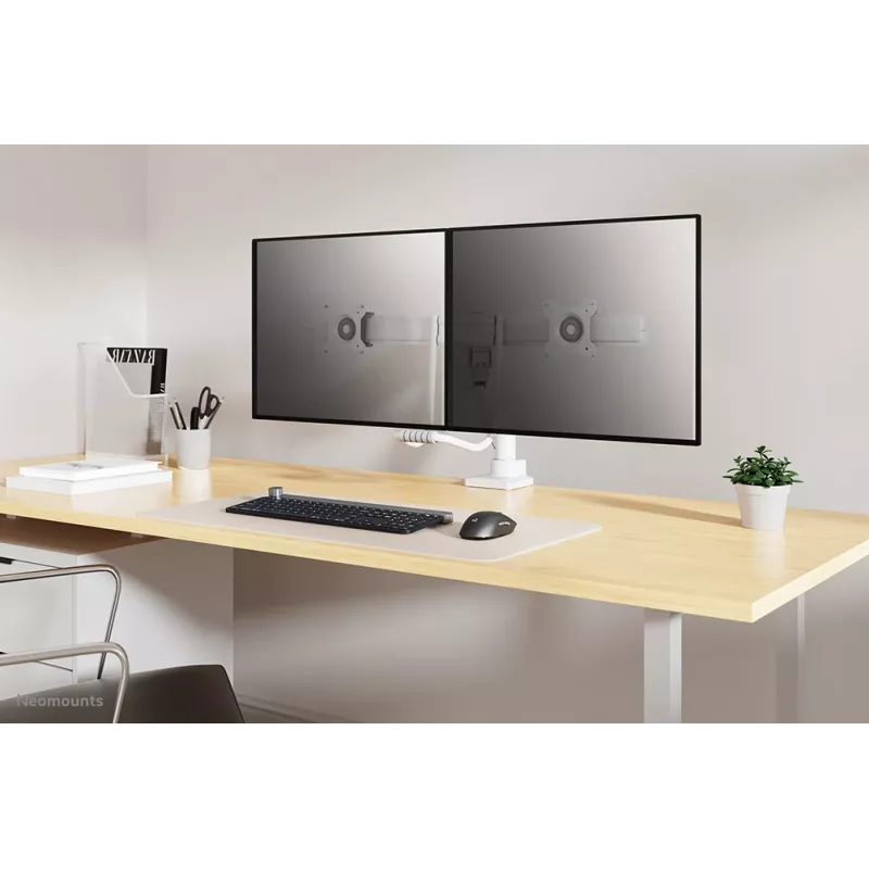 Neomounts DS75-450WH2 Uchwyt do monitora 17-32 cala - sprężyna gazowa - Topfix - ogranicznik 180°