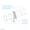 Neomounts DS15-640WH1 Uchwyt na tablet na biurko 9,7-11 cala - z blokadą