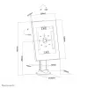 Neomounts DS15-640WH1 Uchwyt na tablet na biurko 9,7-11 cala - z blokadą