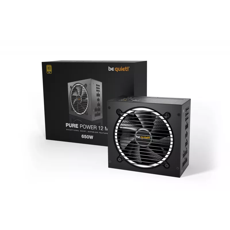 be quiet Pure Power 12 M zasilacz 650 W 20+4 pin ATX ATX Czarny