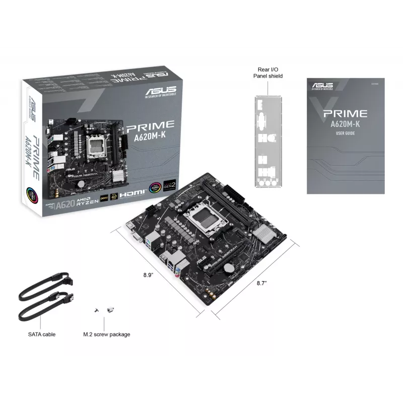 ASUS PRIME A620M-K AMD A620 Socket AM5 micro ATX