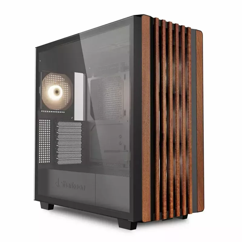 Obudowa PC Sharkoon REBEL C70G RGB Full Tower Czarny, Drewno