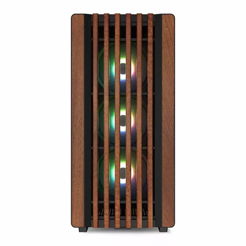 Obudowa PC Sharkoon REBEL C70G RGB Full Tower Czarny, Drewno
