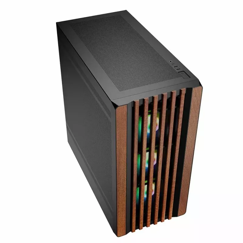 Obudowa PC Sharkoon REBEL C70M RGB Full Tower Czarny, Drewno