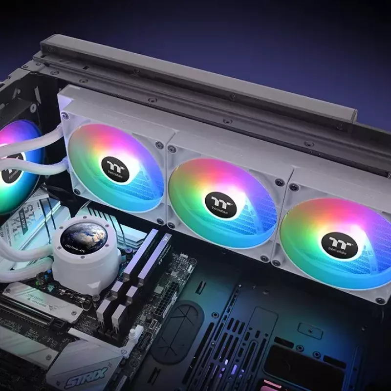 Hybrydowe chłodzenie Thermaltake TH420 V2 Ultra ARGB 84,32 cfm 3,02 mmH2O Białe