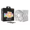bequiet! LIGHT WINGS LX 140mm PWM 3-Pack Biały — wentylatory 140×25 mm, 1200 RPM, 95 m³/h, diody RGB