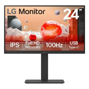 Monitor komputerowy LG 24BA650 60,5 cm (23,8 cala) 1920 x 1080 pikseli Full HD LED Czarny