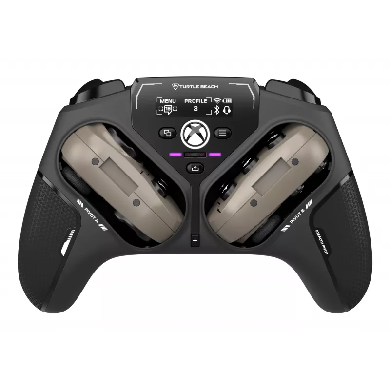 Bezprzewodowy inteligentny kontroler do gier Turtle Beach Stealth Pivot z obrotowymi modułami, wyświetlaczem, drążkami hallotronowymi, programowalnymi przyciskami na PC, Xbox Series X|S i Xbox One