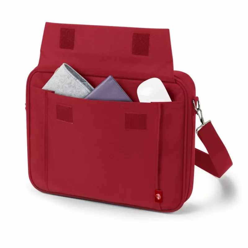DICOTA Eco Multi Base - Torba na laptop 15-17,3 cala - Czerwony / Poliester 300d Rpet