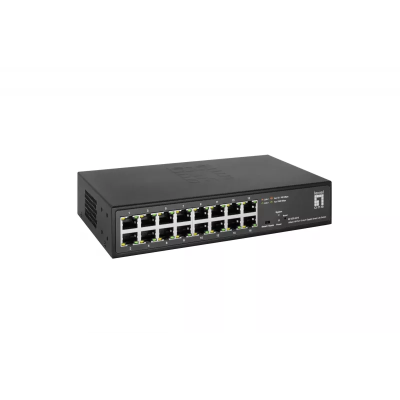 Przełącznik zarządzany LevelOne Hilbert 10” 16-Port Gigabit Smart Lite Switch