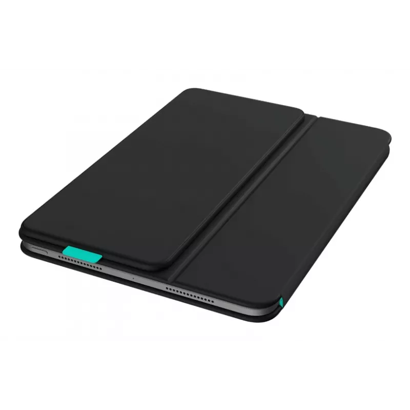 Etui z klawiaturą Logitech Flip Folio QWERTZ niemiecka dla iPad Pro/Air 11 cali, Bluetooth, grafitowe, bateria 90 mAh