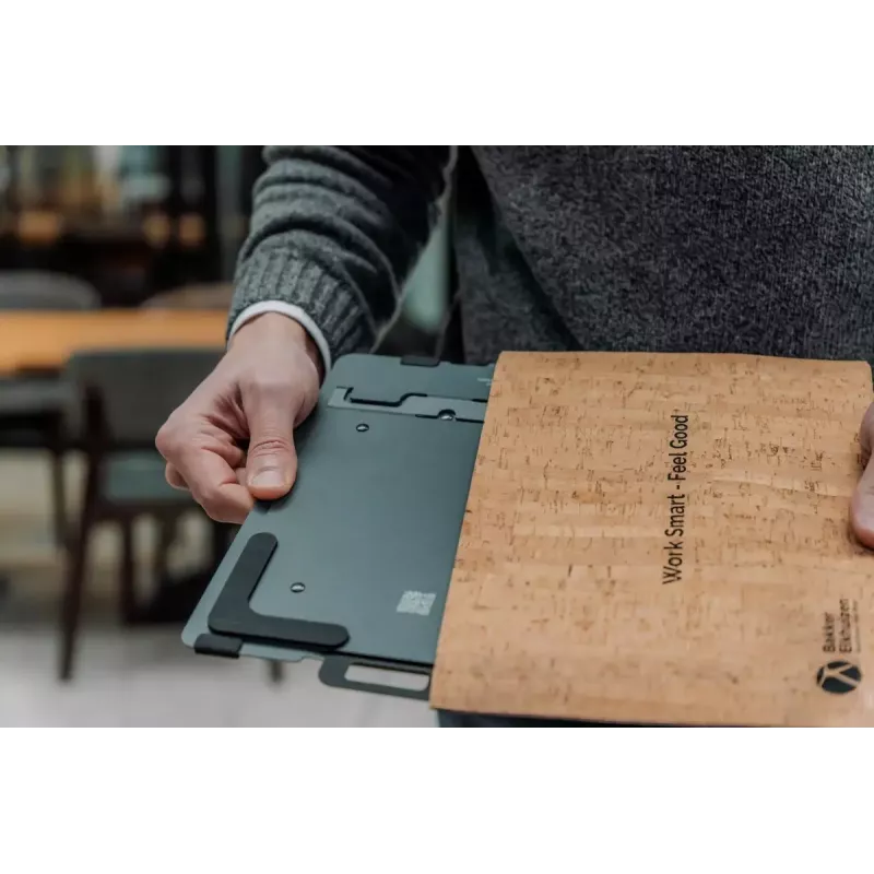Podstawka pod laptop BakkerElkhuizen FlexTop 170 Czarny Ciemnoszary Aluminium Guma Stal