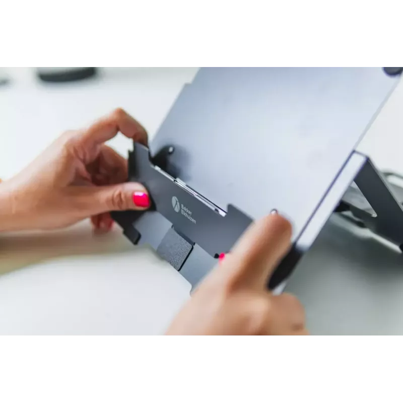 Podstawka pod laptop BakkerElkhuizen FlexTop 170 Czarny Ciemnoszary Aluminium Guma Stal