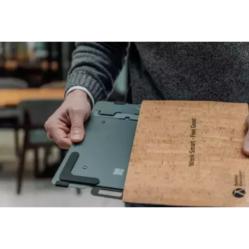 Podstawka pod laptop BakkerElkhuizen FlexTop 170 Czarny Ciemnoszary Aluminium Guma Stal
