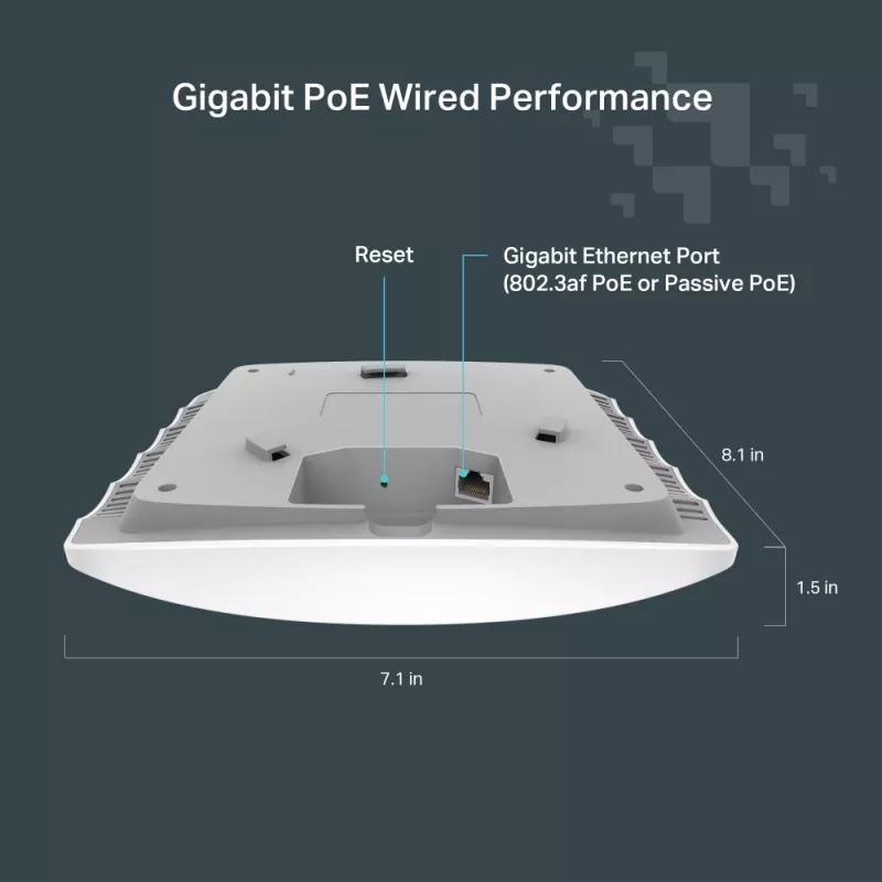 TP-Link FESTA F52 bezprzewodowy punkt dostępowy 867 Mbit/s Biały Power over Ethernet (PoE)