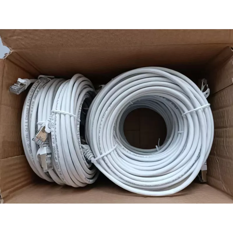 Kabel krosowy Equip Cat.6 S/FTP, 10,0 m, biały, 9 szt./zestaw