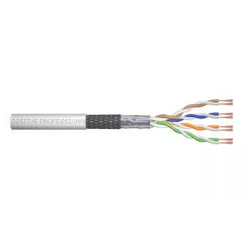 DIGITUS kabel instalacyjny - Kat. 5e - SF/UTP - AWG 26/7 - 100 m - szary