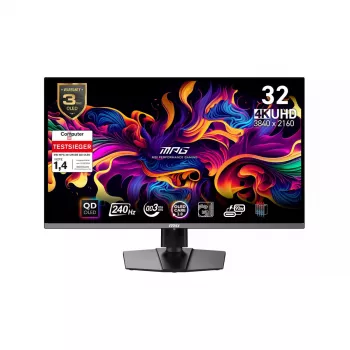 Monitor komputerowy MSI MPG 321URXDE QD-OLED 80 cm (31,5 cala) 3840 x 2160 pikseli 4K Ultra HD Czarny