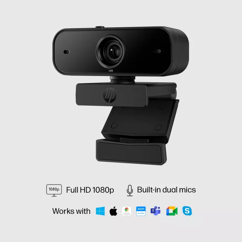 Kamera internetowa HP 435 FHD, 2 MP, 1920 x 1080 pikseli, Full HD, 30 fps, UVC 1.1, Auto