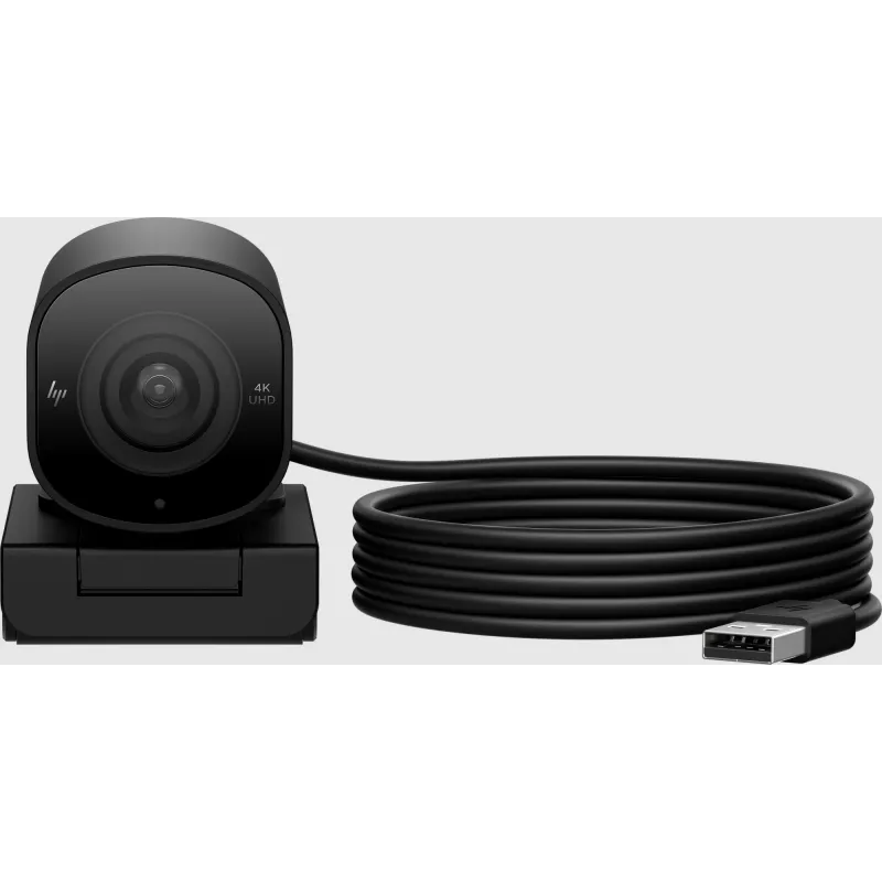 Kamera internetowa HP 965 4K Streaming Webcam, 8 MP, 3840 x 2160 pikseli, Full HD, 60 kl./s, 1280x720@30kl./s, 1280x720@60kl./s, 1920x1080@30kl./s, 1920x1080@60kl./s, 3840x2160@30kl./s, USB