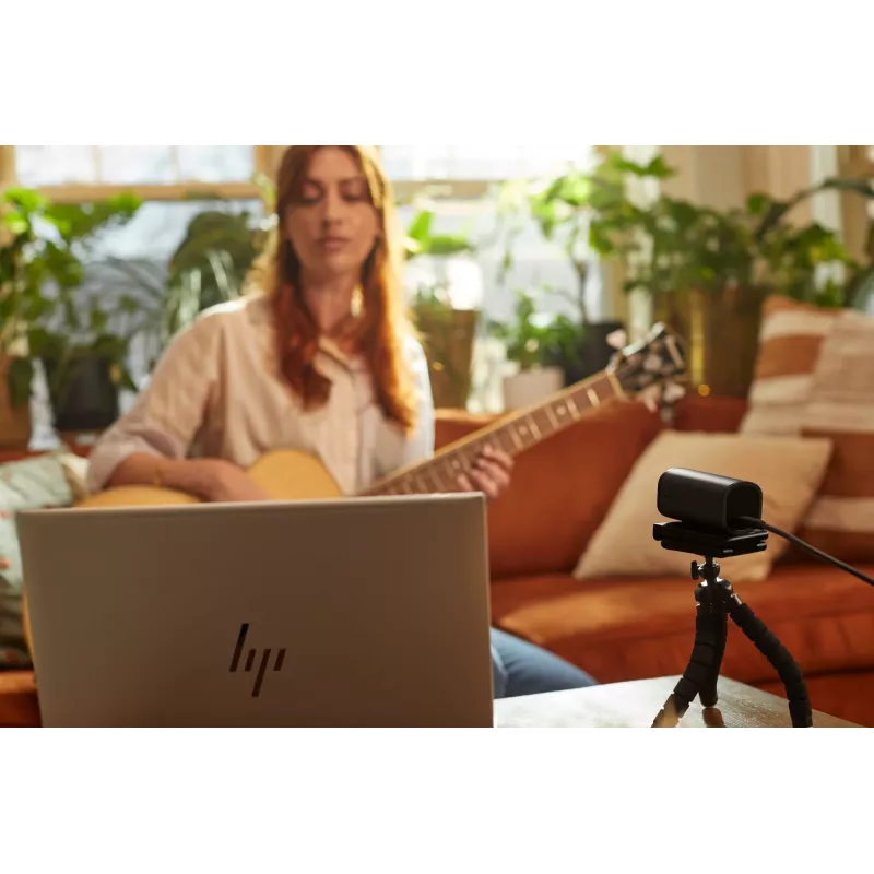 Kamera internetowa HP 965 4K Streaming Webcam, 8 MP, 3840 x 2160 pikseli, Full HD, 60 kl./s, 1280x720@30kl./s, 1280x720@60kl./s, 1920x1080@30kl./s, 1920x1080@60kl./s, 3840x2160@30kl./s, USB