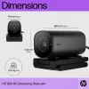 Kamera internetowa HP 965 4K Streaming Webcam, 8 MP, 3840 x 2160 pikseli, Full HD, 60 kl./s, 1280x720@30kl./s, 1280x720@60kl./s, 1920x1080@30kl./s, 1920x1080@60kl./s, 3840x2160@30kl./s, USB