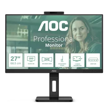 Monitor komputerowy AOC Q27P3QW 68.6 cm (27 cali) 2560 x 1440 pikseli Quad HD Czarny