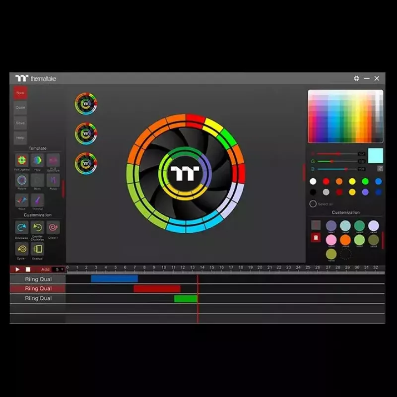 Wentylator Thermaltake Riing Quad 12 RGB