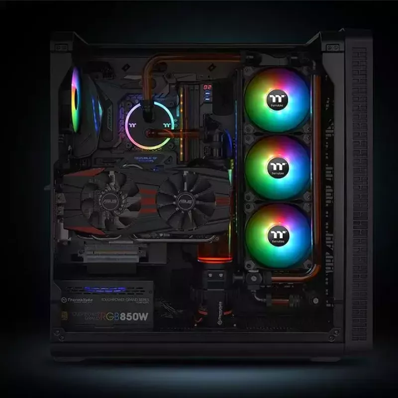 Fan Thermaltake CL-F080-PL14SW-A 14 cm Czarny