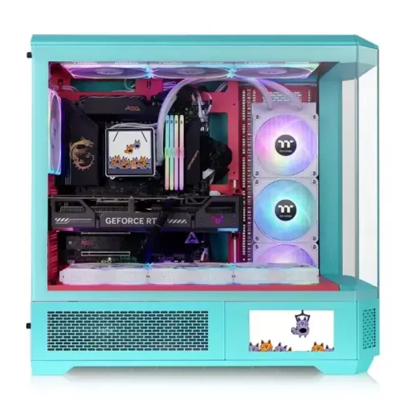 Pełnowieżowa obudowa Thermaltake CA-11H-00FLWN-00 Kolor miętowy Obsługa PS2