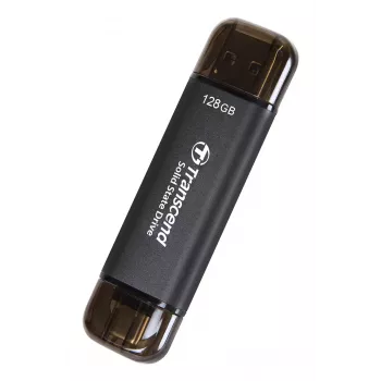 TRANSCEND Esd310c - 128GB przenośny dysk SSD - USB Type-A / USB Type-C