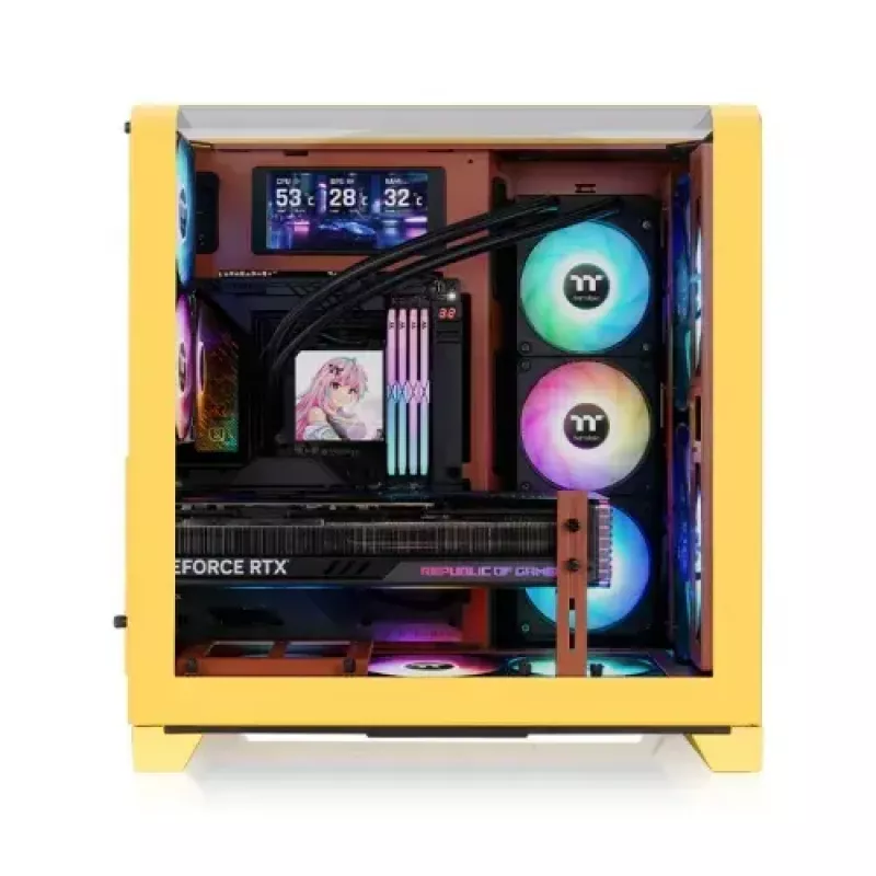 Obudowa Midi Tower Thermaltake CA-11F-00MMWN-00 Caramel obsługa PS2 wentylatory 120-200 mm