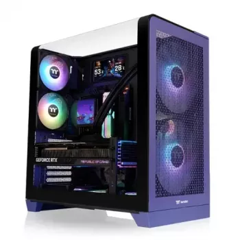 Obudowa komputerowa Thermaltake CA-11F-00MNWN-00 Midi Tower niebieska obsługa PS2