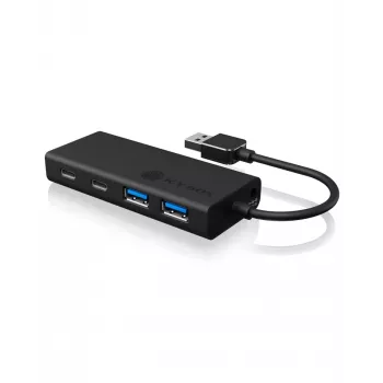 ICY BOX IB-HUB1426-U3 USB 3.2 Gen 1 (3.1 Gen 1) Type-A 5000 Mbit/s Czarny