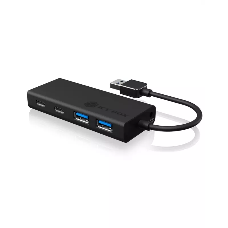 ICY BOX IB-HUB1426-U3 USB 3.2 Gen 1 (3.1 Gen 1) Type-A 5000 Mbit/s Czarny