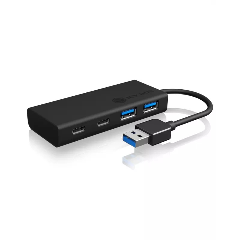 ICY BOX IB-HUB1426-U3 USB 3.2 Gen 1 (3.1 Gen 1) Type-A 5000 Mbit/s Czarny