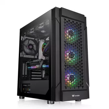 THERMALTAKE Obudowa Mid Tower - Versa T27 TG ARGB - Czarny