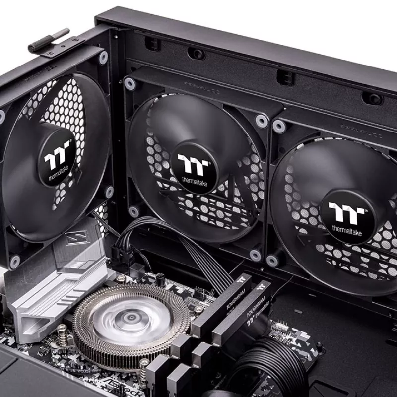 THERMALTAKE Wentylator PC Cooling - CT120 - 12 cm - Czarny - 2 szt.