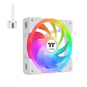Wentylator chłodzący do PC THERMALTAKE - SWAFAN EX12 ARGB Sync TT Premium Edition - 12 cm - Biały - 3 szt.