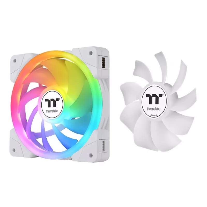 Wentylator chłodzący do PC THERMALTAKE - SWAFAN EX12 ARGB Sync TT Premium Edition - 12 cm - Biały - 3 szt.