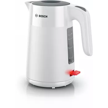 Czajnik elektryczny Bosch TWK2M161, 1,7 l, 2400 W, biały, obudowa z tworzywa sztucznego, podstawa obrotowa 360°