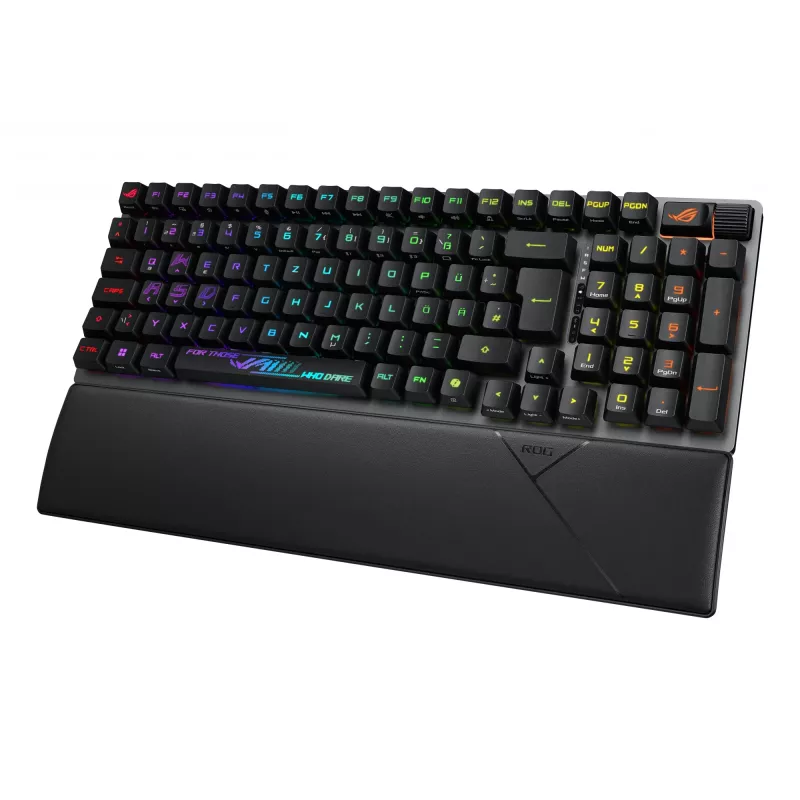 ASUS ROG Strix Scope II 96 RX Wireless klawiatura gamingowa USB + RF Wireless + Bluetooth Czarny