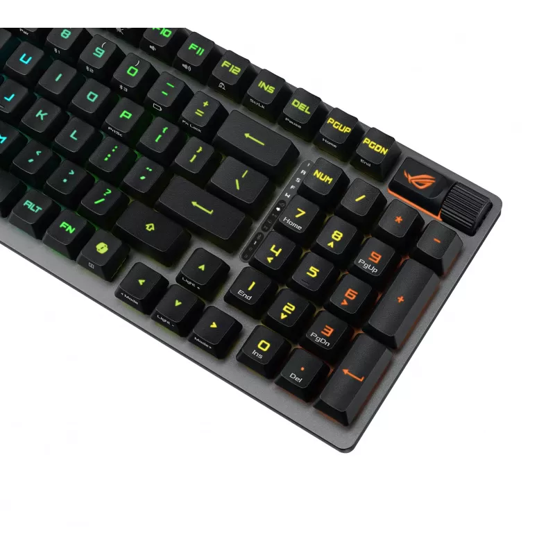 ASUS ROG Strix Scope II 96 RX Wireless klawiatura gamingowa USB + RF Wireless + Bluetooth Czarny