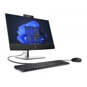 HP ProOne 440 G9 A1JJ8ES komputer All-in-One, Intel Core i3-13100T, 60,5 cm (23,8 cala) Full HD 1920 x 1080 ekran dotykowy, 16 GB DDR4, 512 GB SSD, Wi-Fi, Bluetooth, Windows 11 Pro, czarny/srebrny