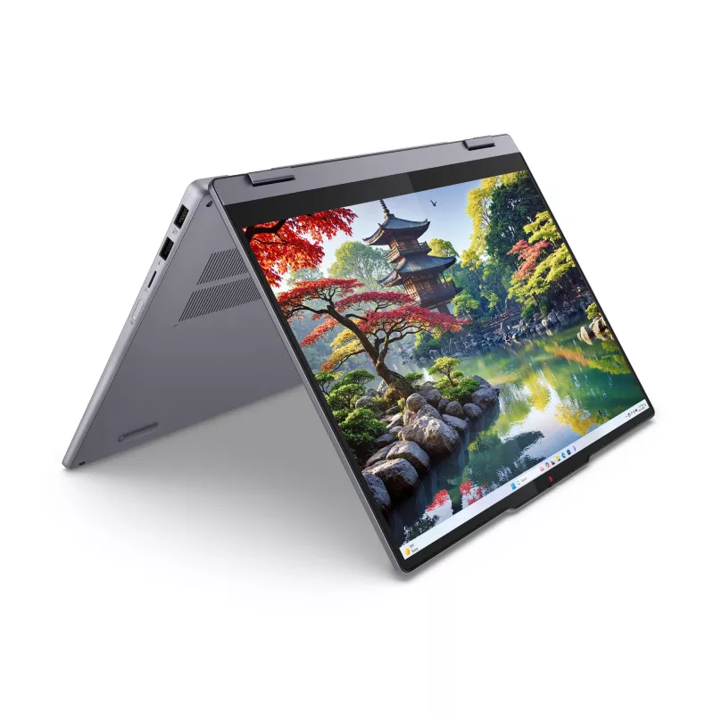 Lenovo IdeaPad 5 2-in-1 14IAL10 Intel Core Ultra 5 225H Hybryda (2-w-1) 35,6 cm (14 cali) Dotykowy ekran WUXGA 16 GB LPDDR5x-SDRAM 512 GB SSD Wi-Fi 7 (802.11be) Windows 11 Home German szary